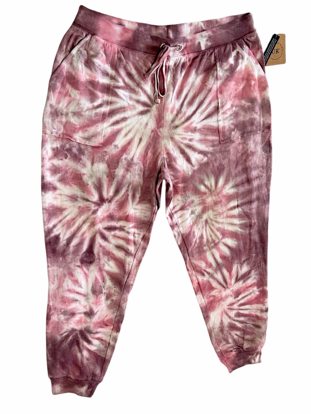 New Urban Renewal Plus Women’s Bohemian Tie-Dye Jogger Sweatpants 2X Boho Pants